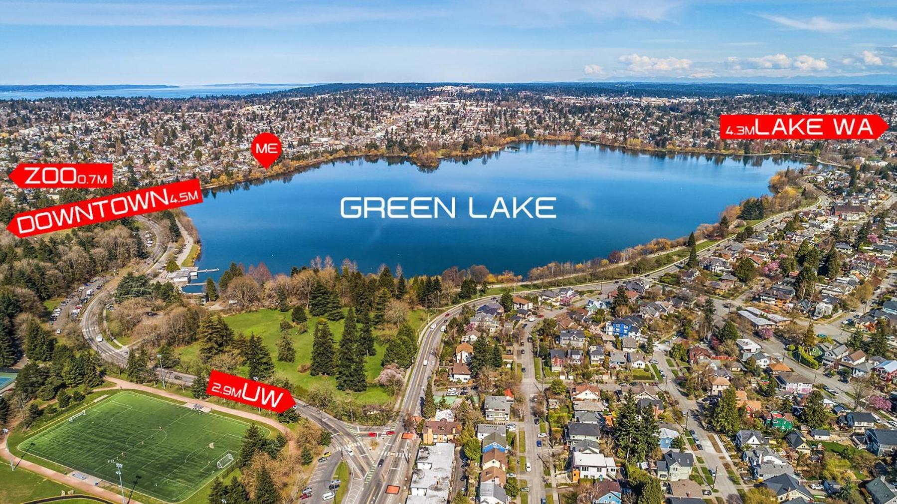 Green Lake 1St Line Home D Full Modern Remodeled Seattle Kültér fotó